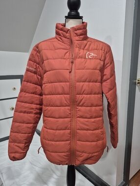 Ducks Unlimited Burnt Orange Lightweight Puffer Jacket